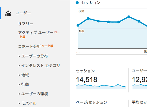 ユーザー>サマリーのイメージ画像